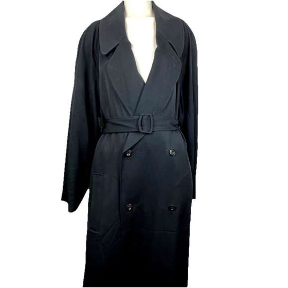 CHIC  Matsuda Tokyo Nicole Trench Coat Maxi 80s 90s Runway - Picture 1 of 7